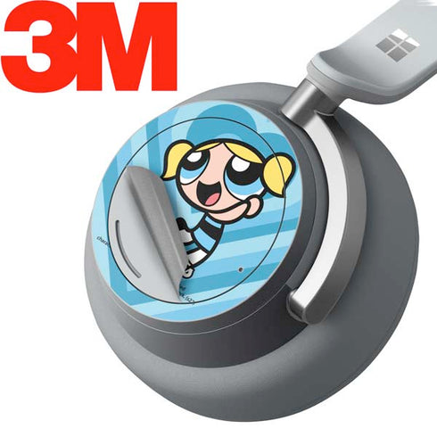 Cartoon Network Powerpuff Girls Bubbles Blue Hearts Surface Headphones Skin